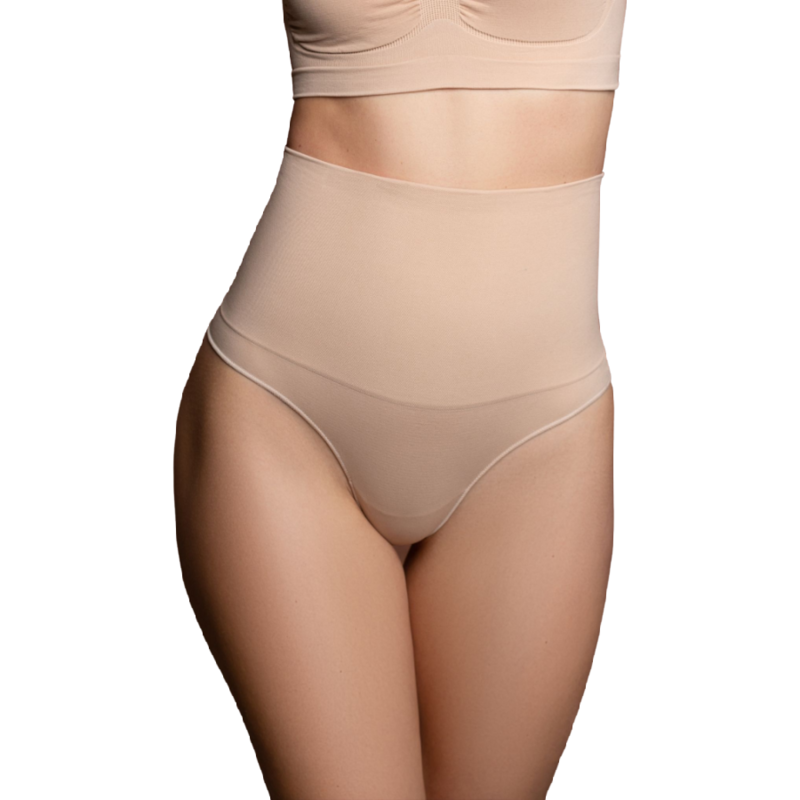Faja without costuras style tanga beige size m