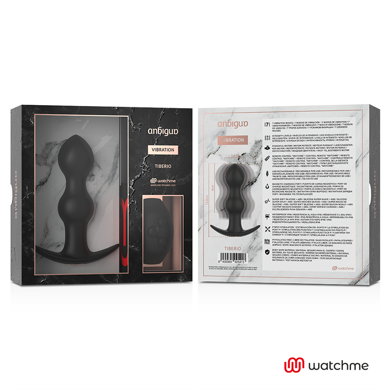 Watchme remote control anal vibrator plug tiberio