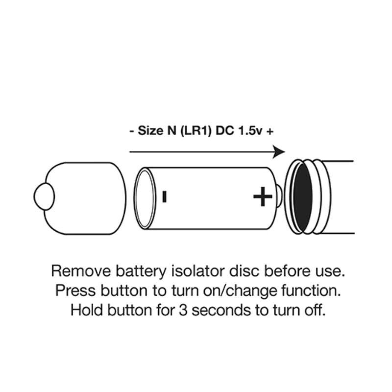 Vibrating bullet ro-80mm metal midnight