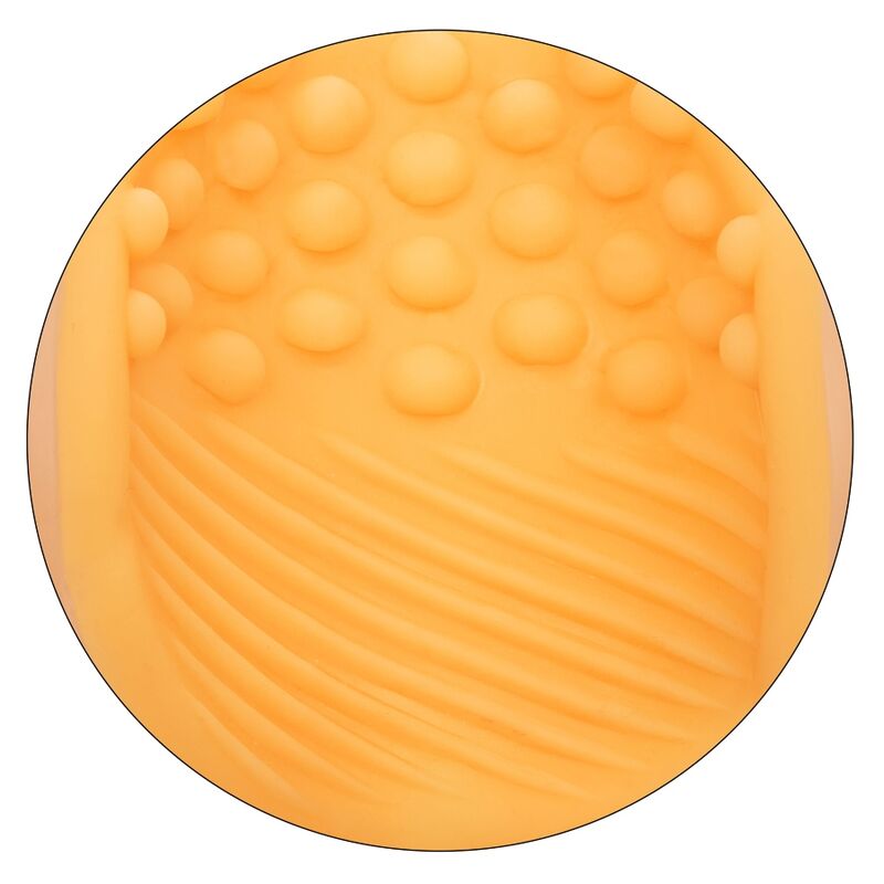 Orange pearl grip masturbator