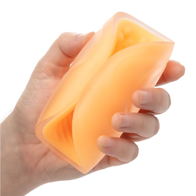 Orange pearl grip masturbator