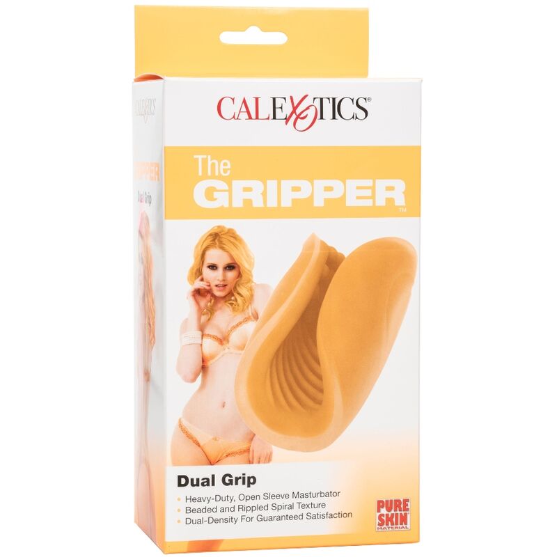 Orange pearl grip masturbator
