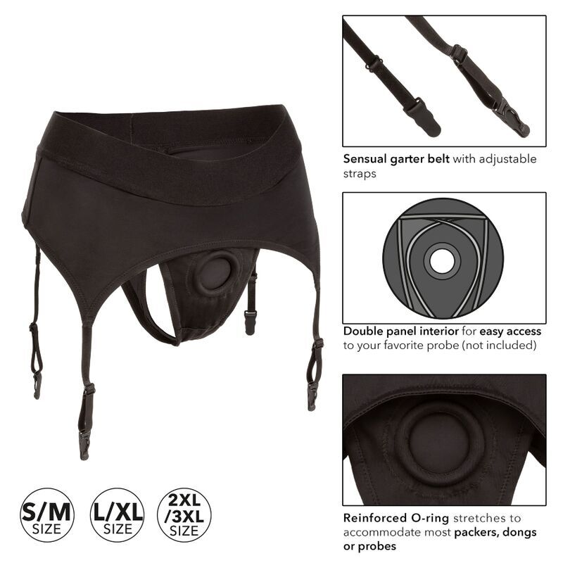 Boundless string with garter l/xl