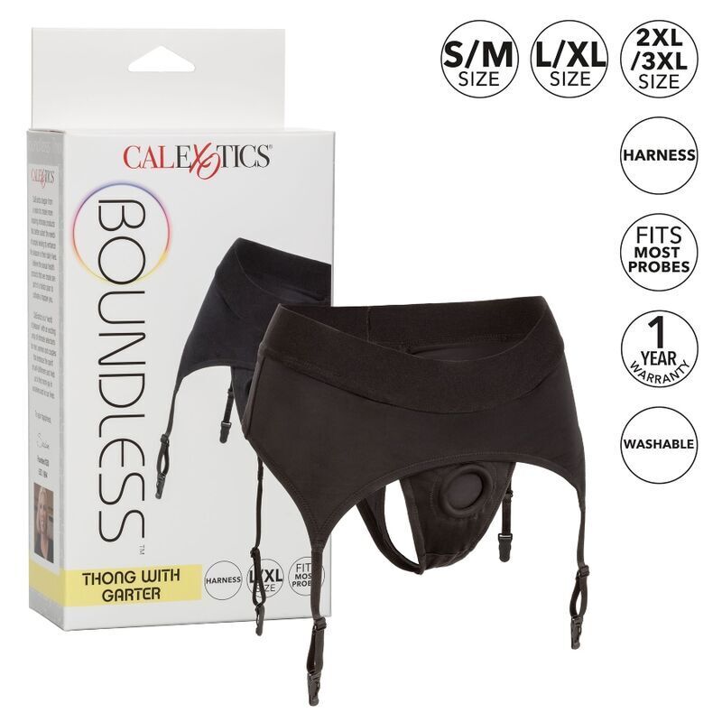 Boundless string with garter s/m