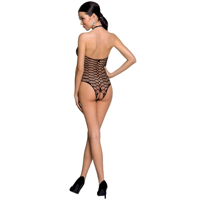 Femme bs087 bodystocking noir taille unique