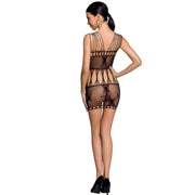 Women's bs090 black bodystocking one size