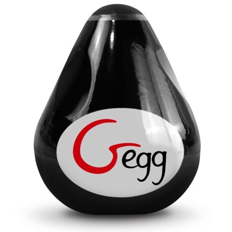 Black Reusable Textured Masturbator Egg