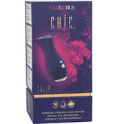 Chic blue tulip massager