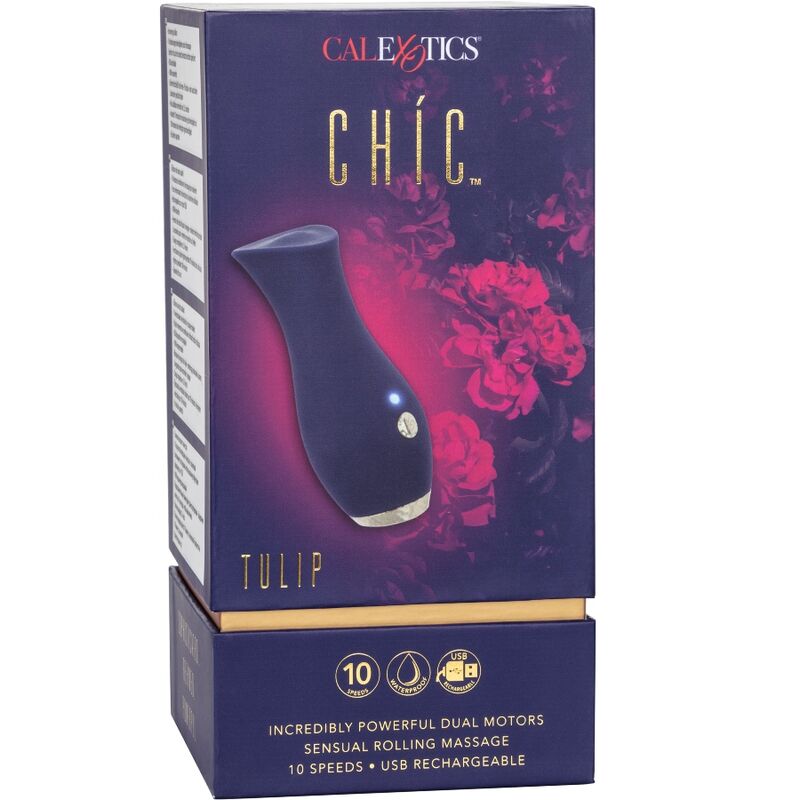 Chic blue tulip massager
