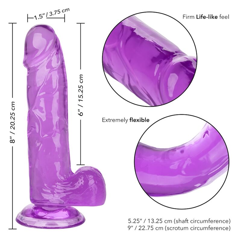 Queen size purple dildo 15.3 cm