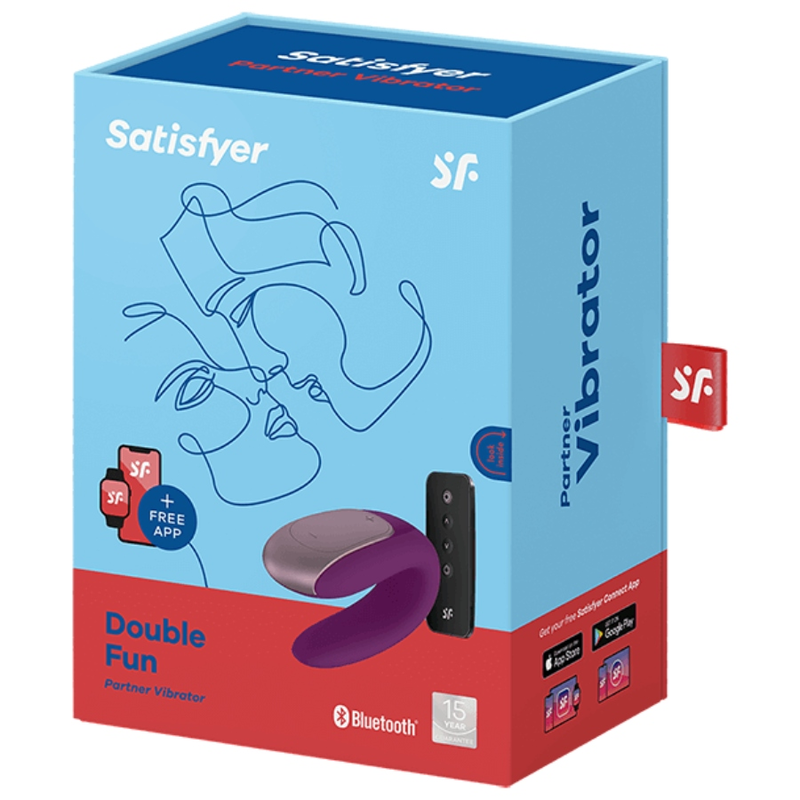 Double Fun Partner Vibrator Purple