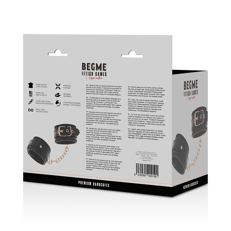 Black edition premium handcuffs
