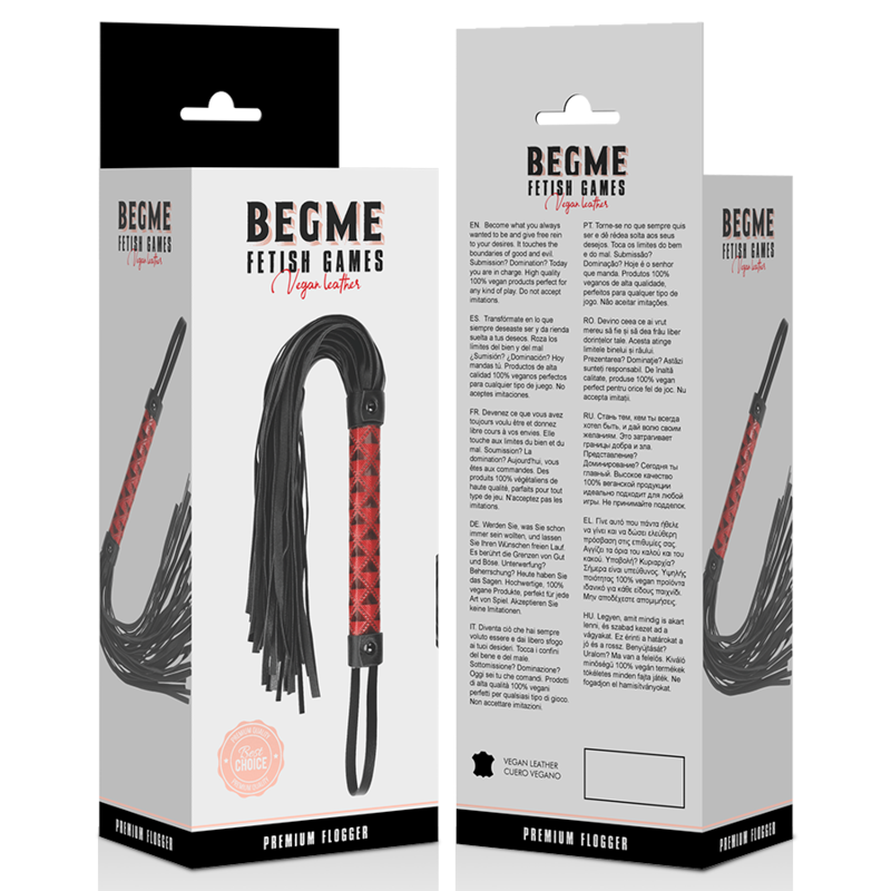 Vegan Leather Flogger Red Edition