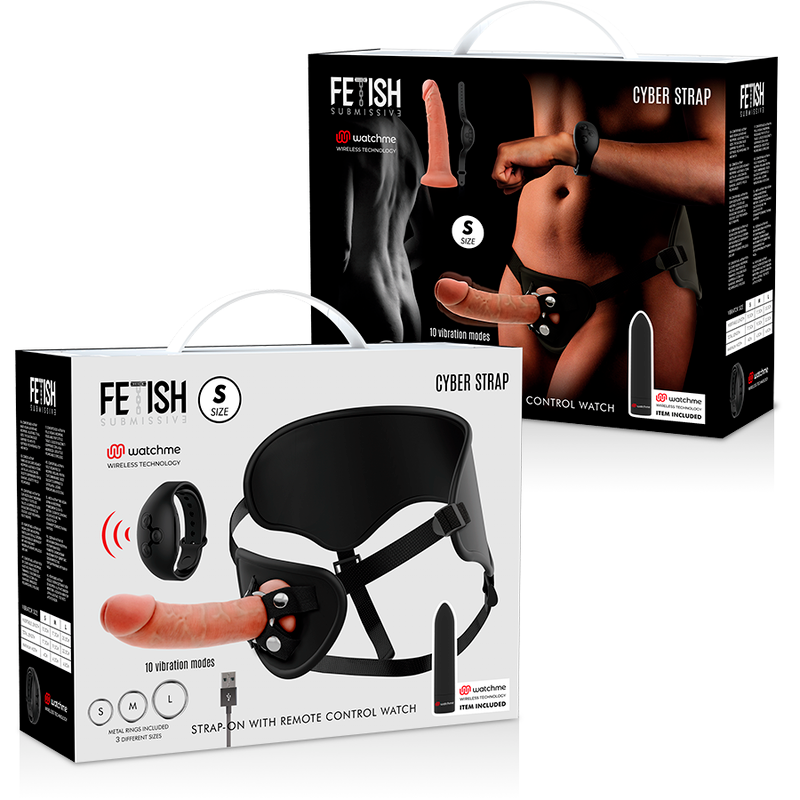 Harness with dildo and remote control bullet technology watchme s