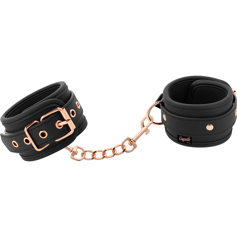 Fantasy handcuffs in vegan leather with neoprene lining