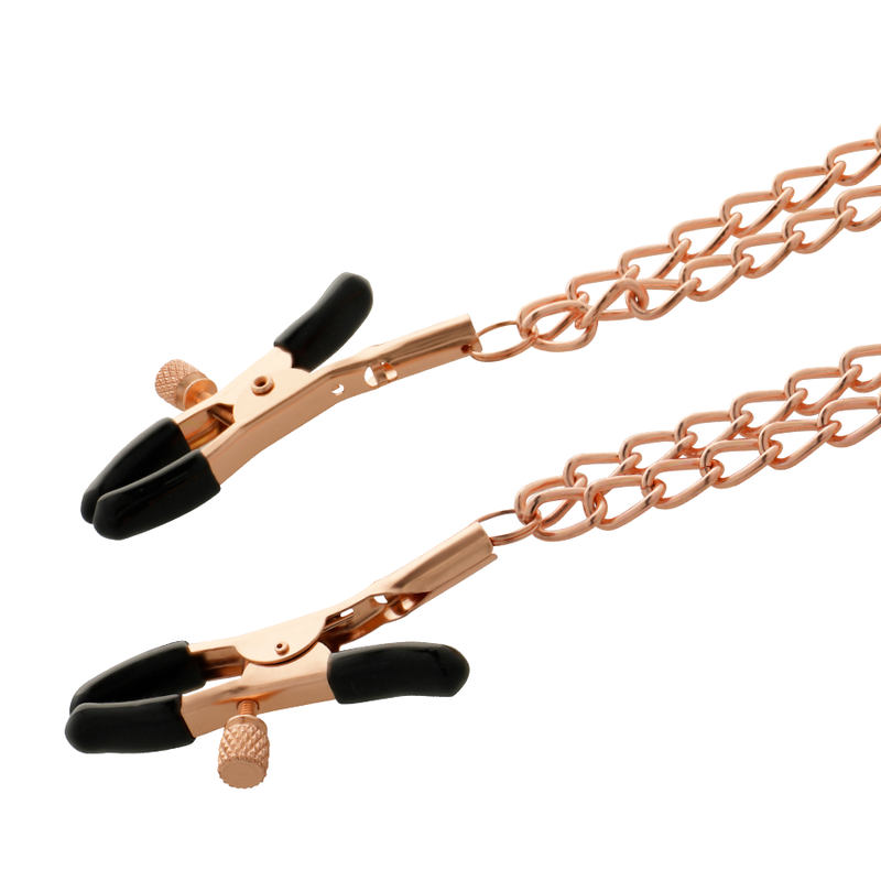 Fancy metal metelon clips with chain