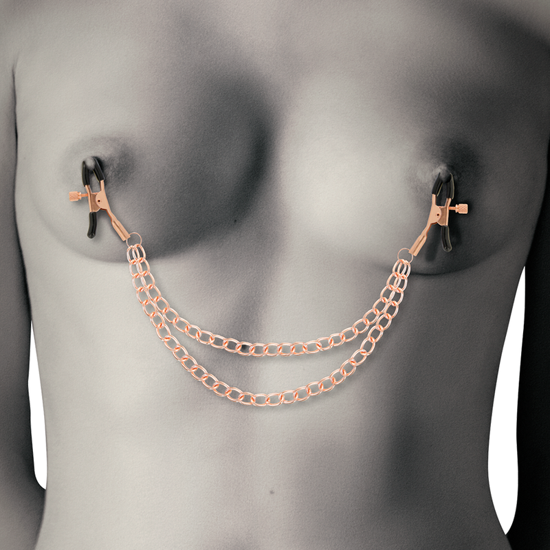 Fancy metal metelon clips with chain