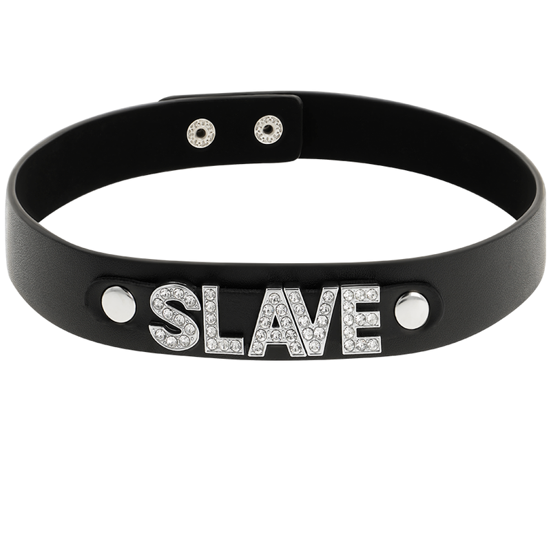 Vegan leather slave choker