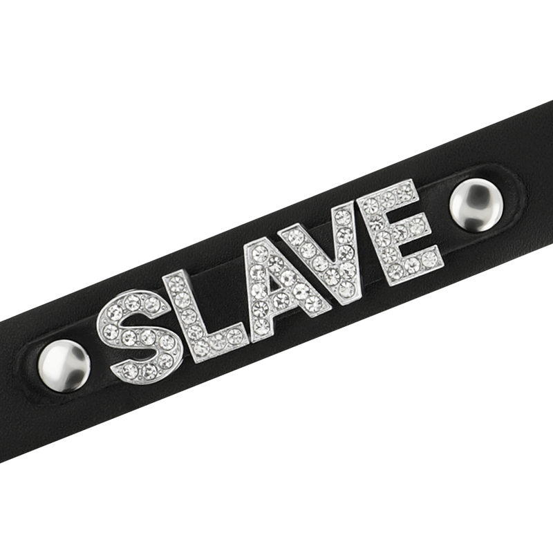 Vegan leather slave choker