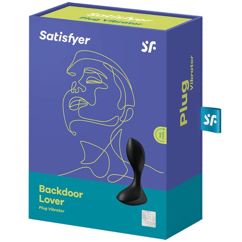 Black Backdoor Lover Vibrating Plug