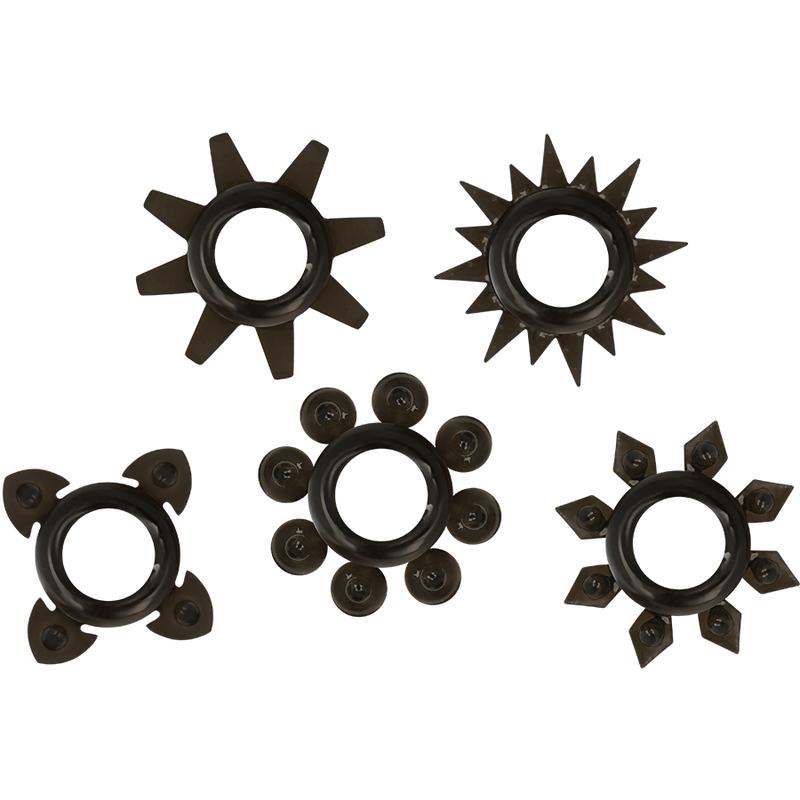 Set of 5 silicone testicle and penis rings