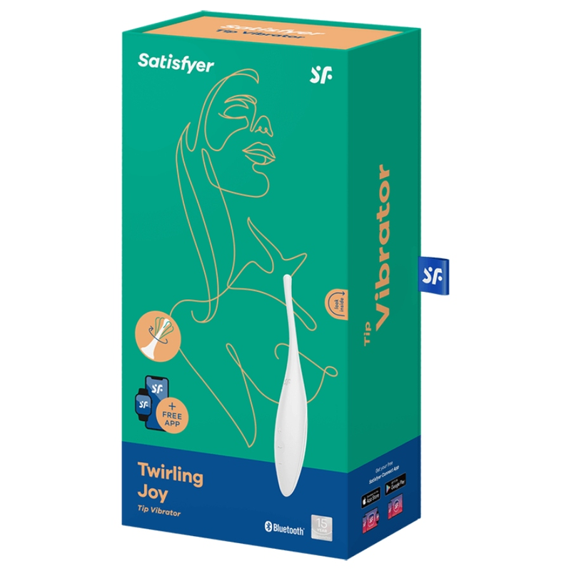 Twirling Joy White Clit Tip Vibrator