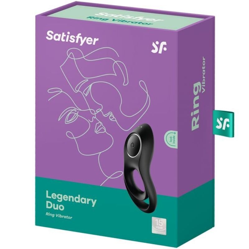 Legendary Black Duo Ring Vibrator