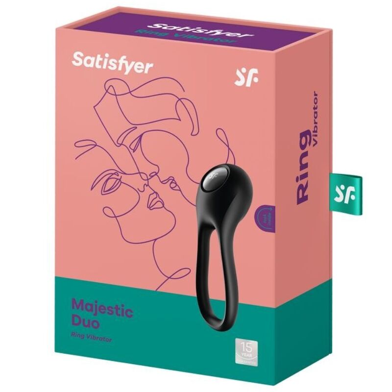 Majestic Duo Black Ring Vibrator