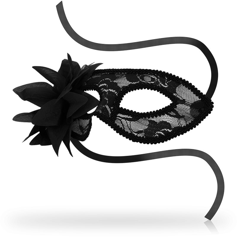 Black lace and flower masks