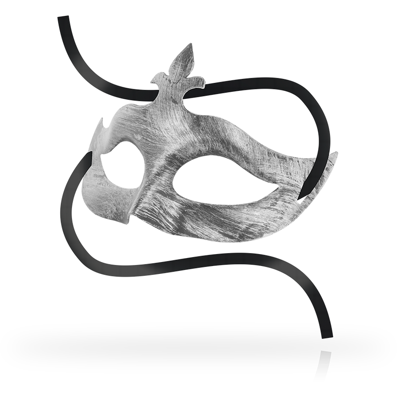 Silver fleur-de-lis mask