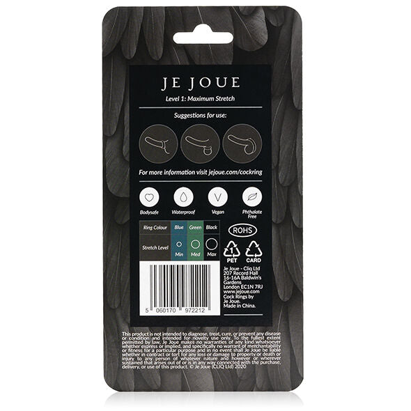 Maximum Extension Silicone Penis Ring - Black