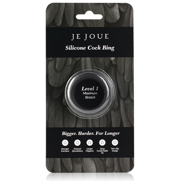 Maximum Extension Silicone Penis Ring - Black