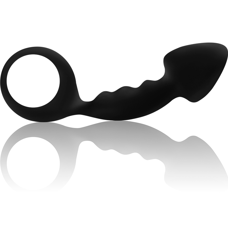 Cleaned anal plug with ring