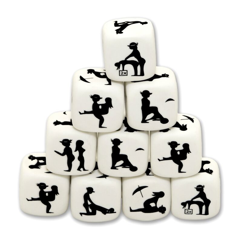Dés de pose blancs