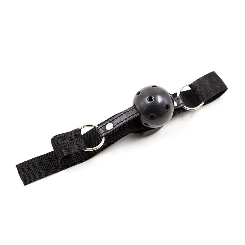 Nylon strap ball gag