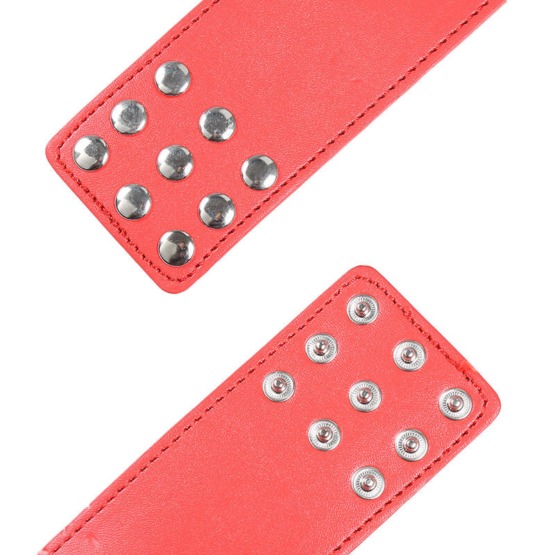 Red handcuffs with snap closure