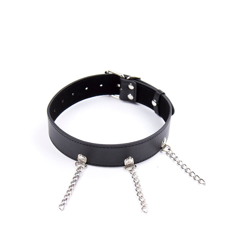 Fetish necklace with rings
