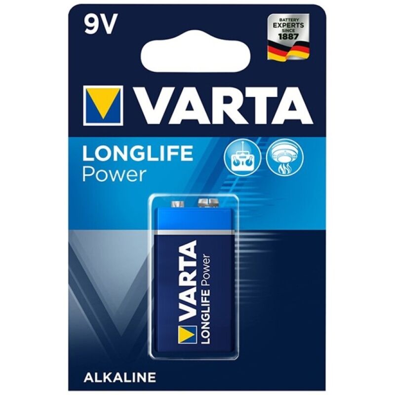 Pile alcaline longlife power 9v lr61 1 unité