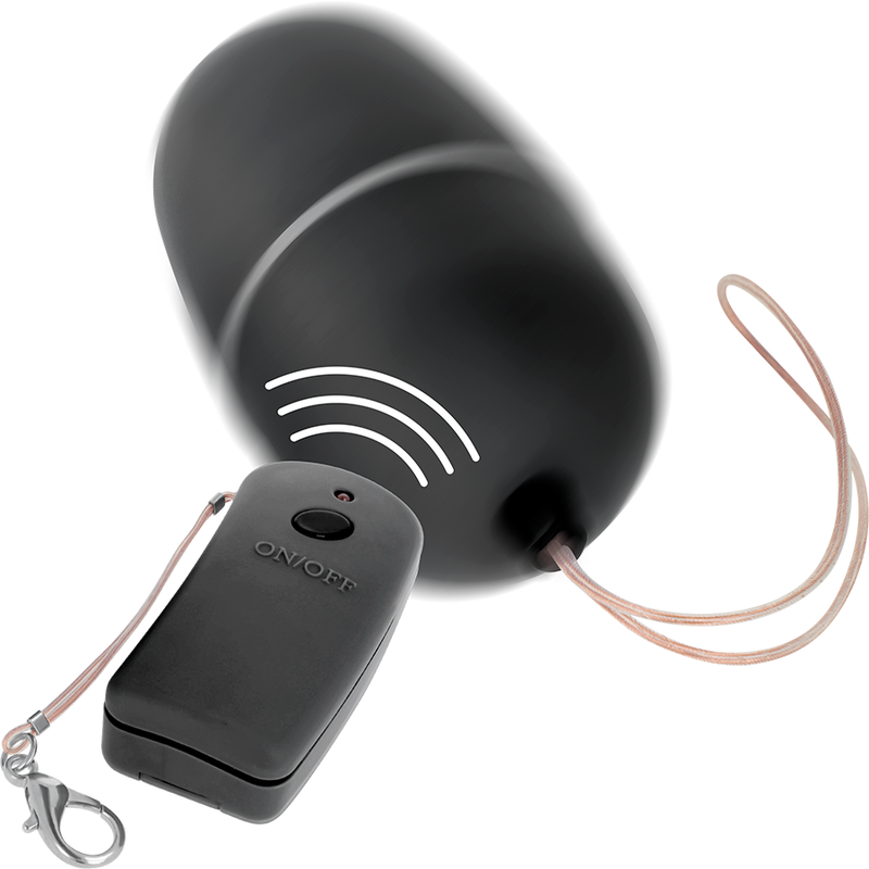 Vibrating egg with black remote control
