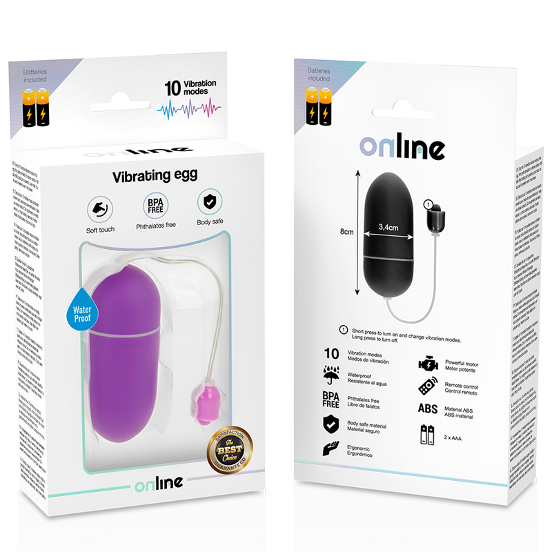Waterproof lilac vibrating egg