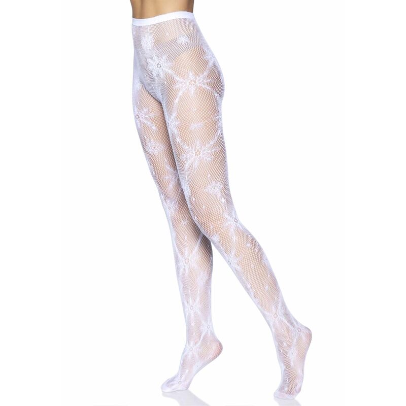 Collant résille flocon de neige taille unique