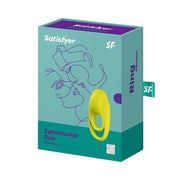 Spectacular yellow duo ring vibrator