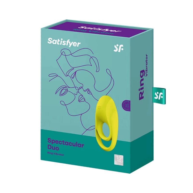 Spectacular yellow duo ring vibrator