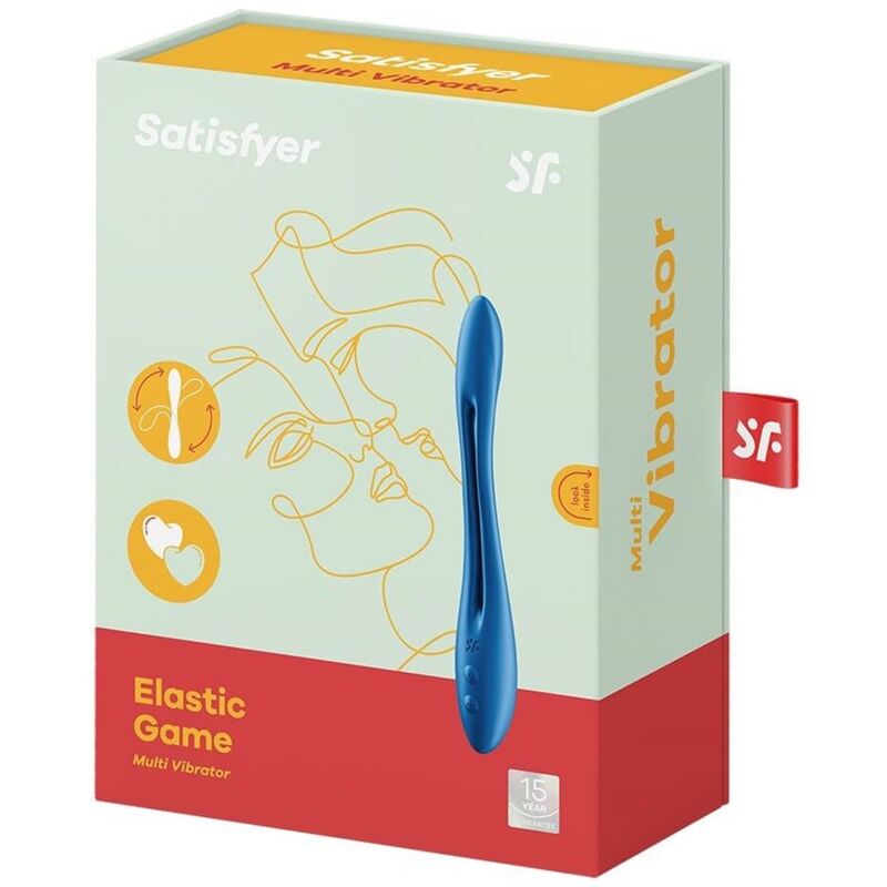 Blue multi-elastic game vibrator