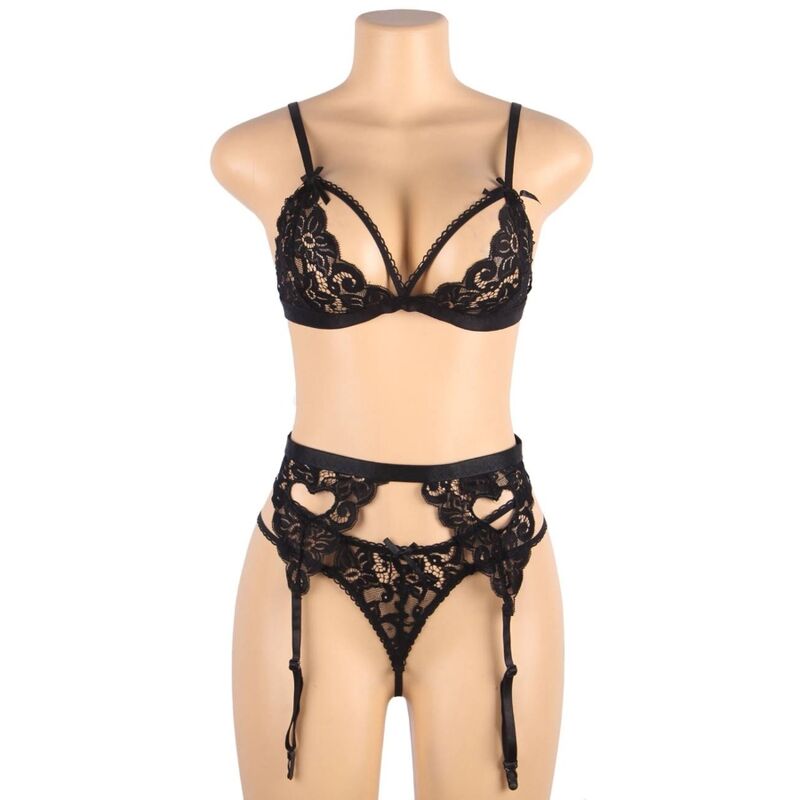Three pieces of lingerie + league + tanga l/xl