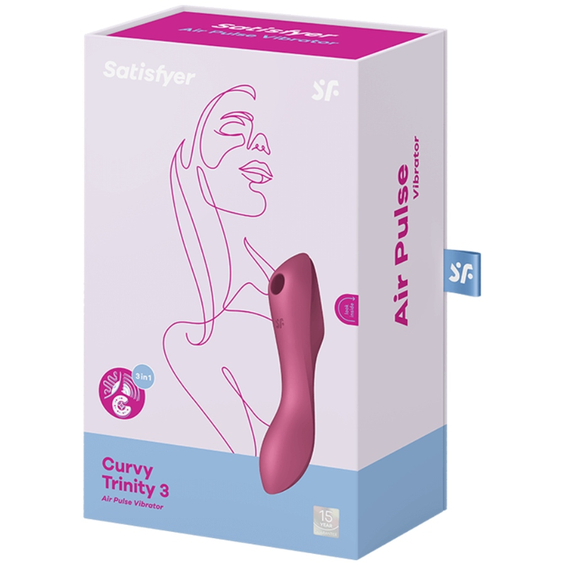 Curvy Trinity 3 Red Stimulator and Vibrator
