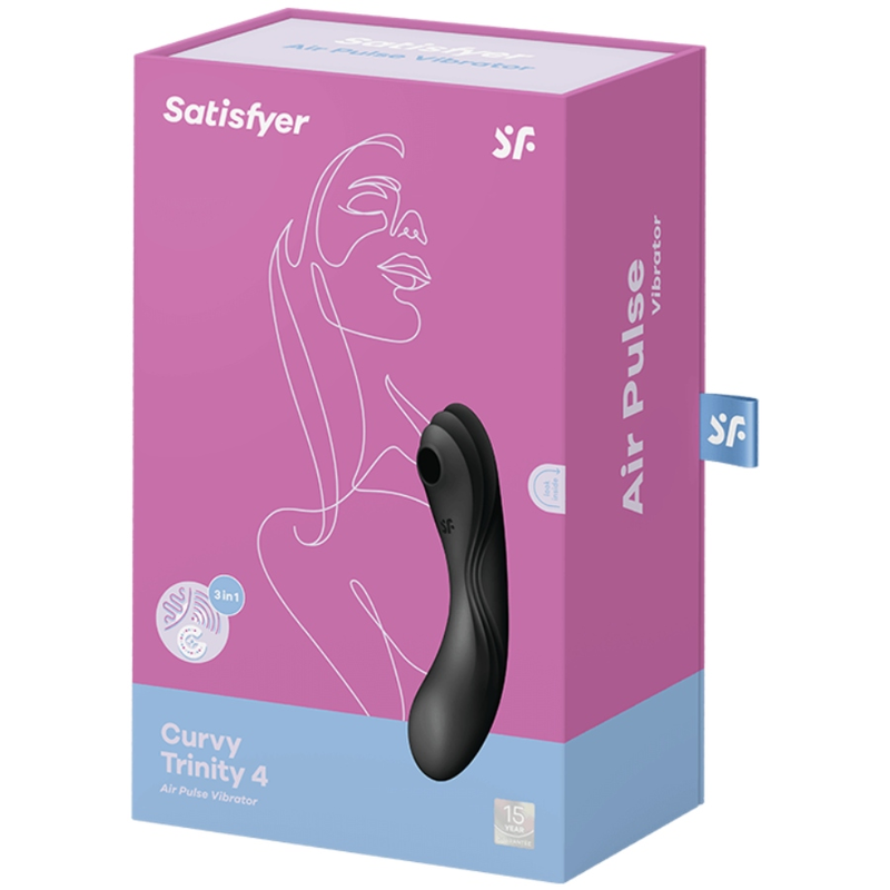 Curvy Trinity 4 Black Stimulator and Vibrator