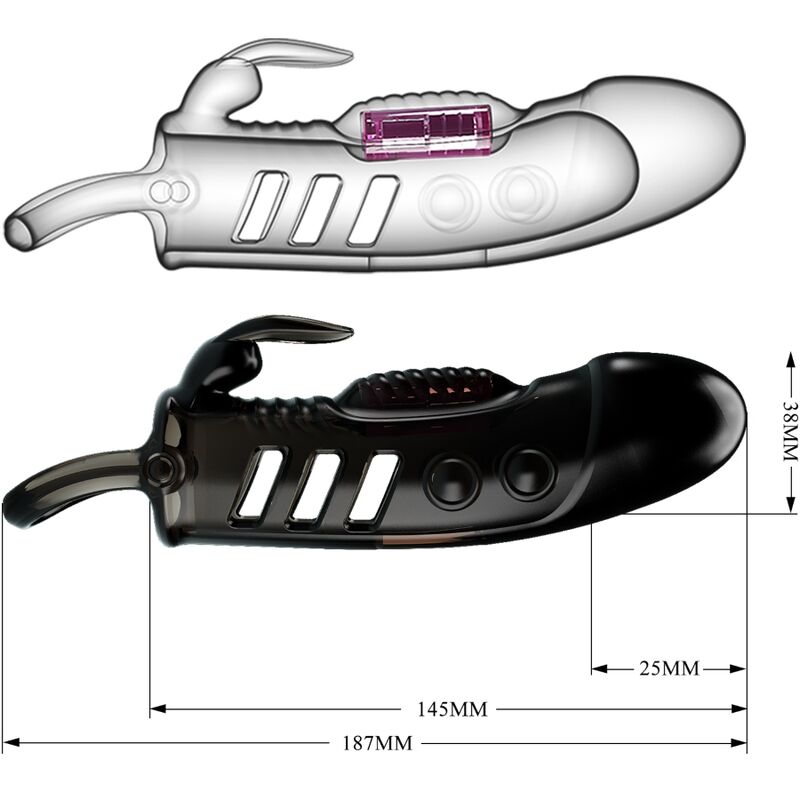 Penis sheath sloane black rabbit