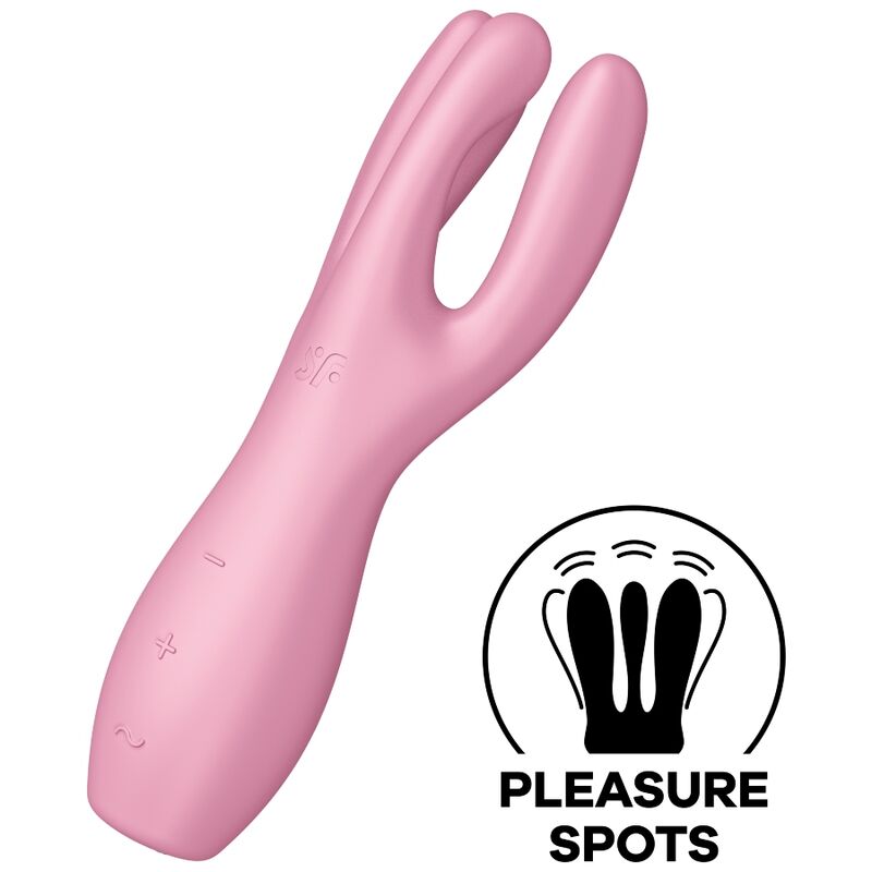 Vibrateur threesome 3 rose