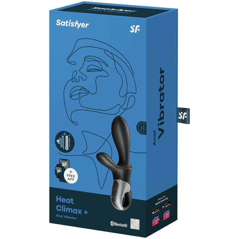 Application heat climax+ black anal vibrator